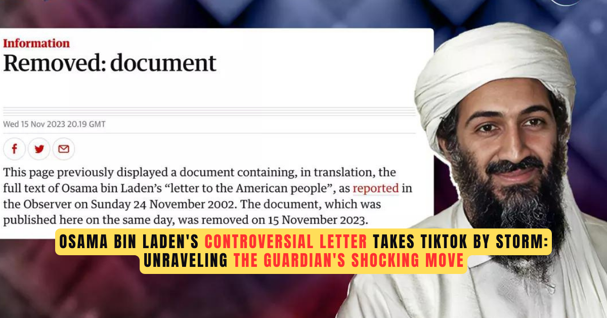 OSAMA Bin Laden's letter to America